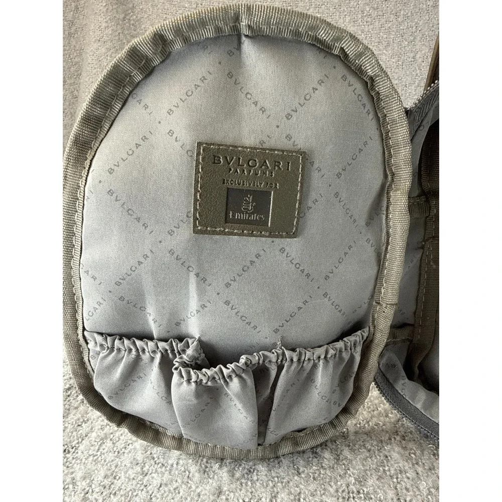 Bvlgari Toiletry Bag‎ Unisex Grey Luxury Travel Emirates First Class Amenity Kit
